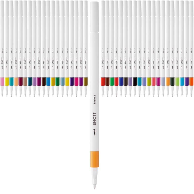 Fineliner UNI EMOTT PEM-SY, 0.4mm