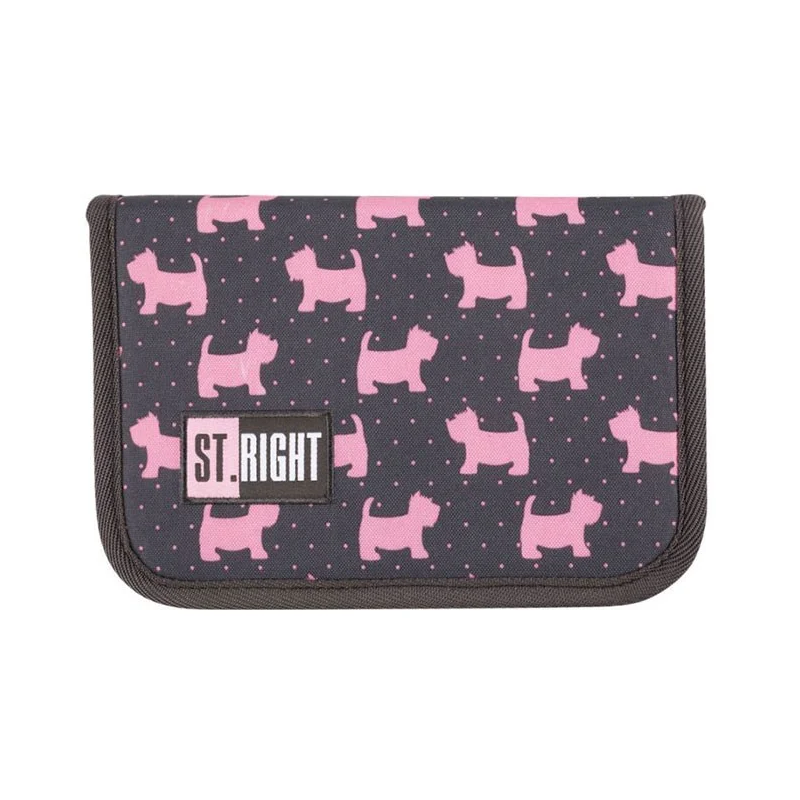 Penar neechipat St.Majewski Doggies, 1 fermoar, 2 extensii, negru cu roz, 625657