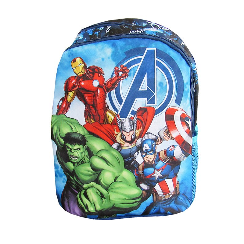 Ghiozdan St.Majewski Avengers, gradinita, 2 compartimente, 2 buzunare, albastru, 651373