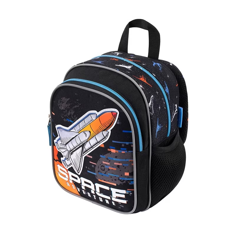 Ghiozdan St.Majewski Bambino Space, gradinita, 1 compartiment, 3 buzunare, negru, 650666