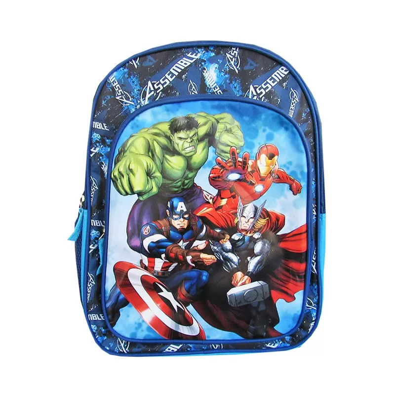 Ghiozdan St.Majewski Avengers, clasele I-IV, 3 compartimente, 2 buzunare, albastru, 651366