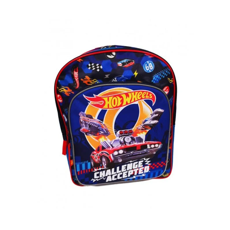 Ghiozdan St.Majewski Hot Wheels, 3 compartimente, 2 buzunare, bleumarin, 631696