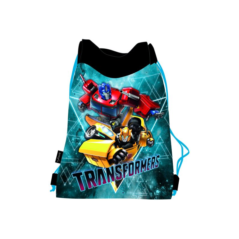 Rucsac cu snur pentru copii St.Majewski Transformers 624292, albastru, 33x44cm