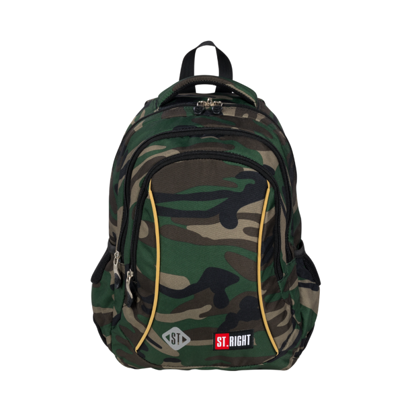 Ghiozdan St.Majewski St.Right Army Moro, 3 compartimente, 2 buzunare, kaki camuflaj, 622984
