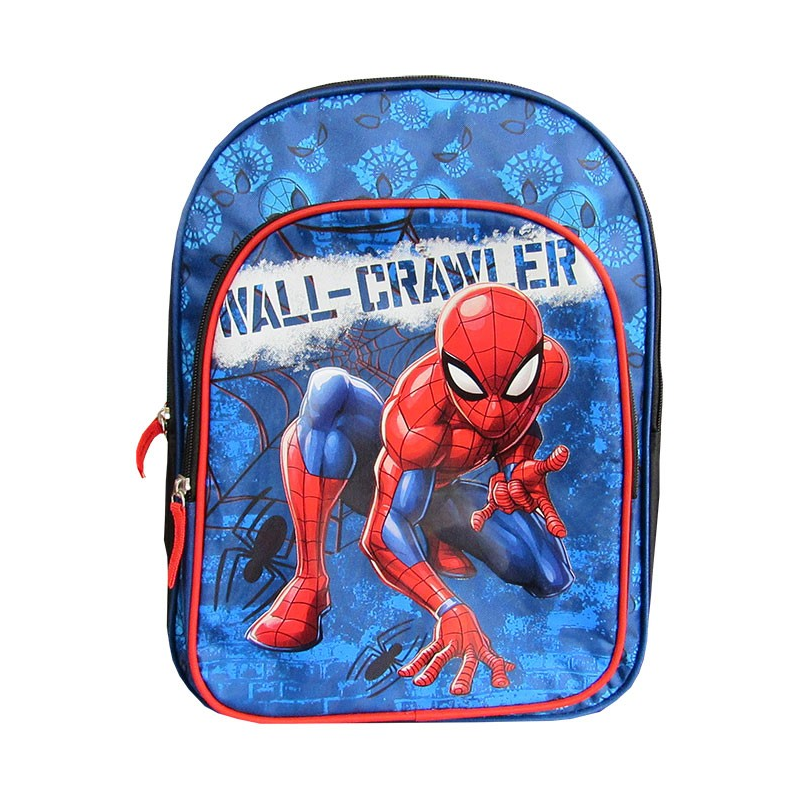 Ghiozdan St.Majewski Spiderman, 3 compartimente, 2 buzunare, albastru, 651298