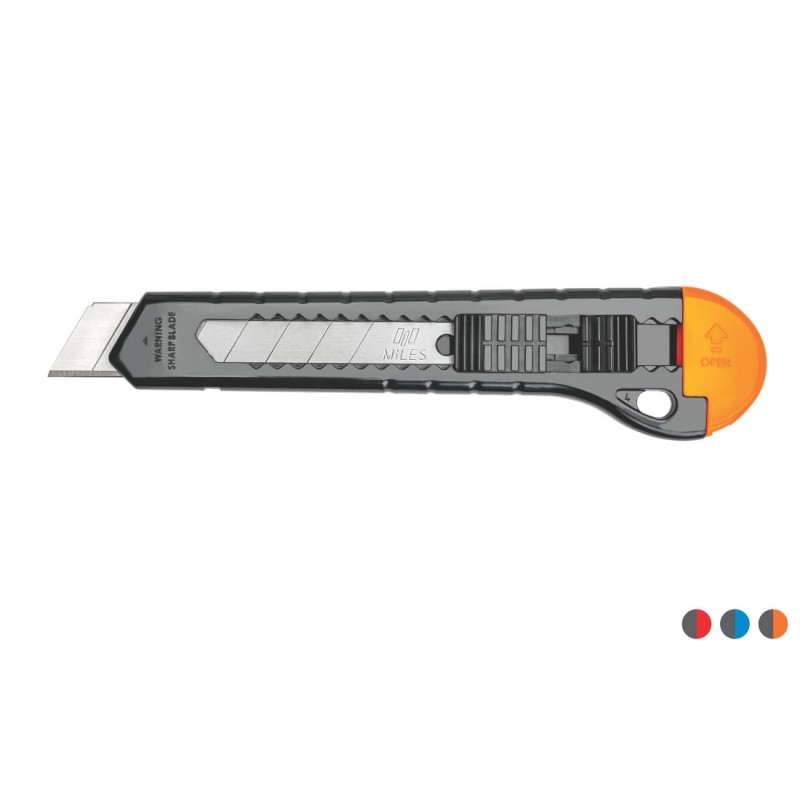 Cutter Kangaro Miles PN1801/P, lama 18mm, plastic, diverse culori