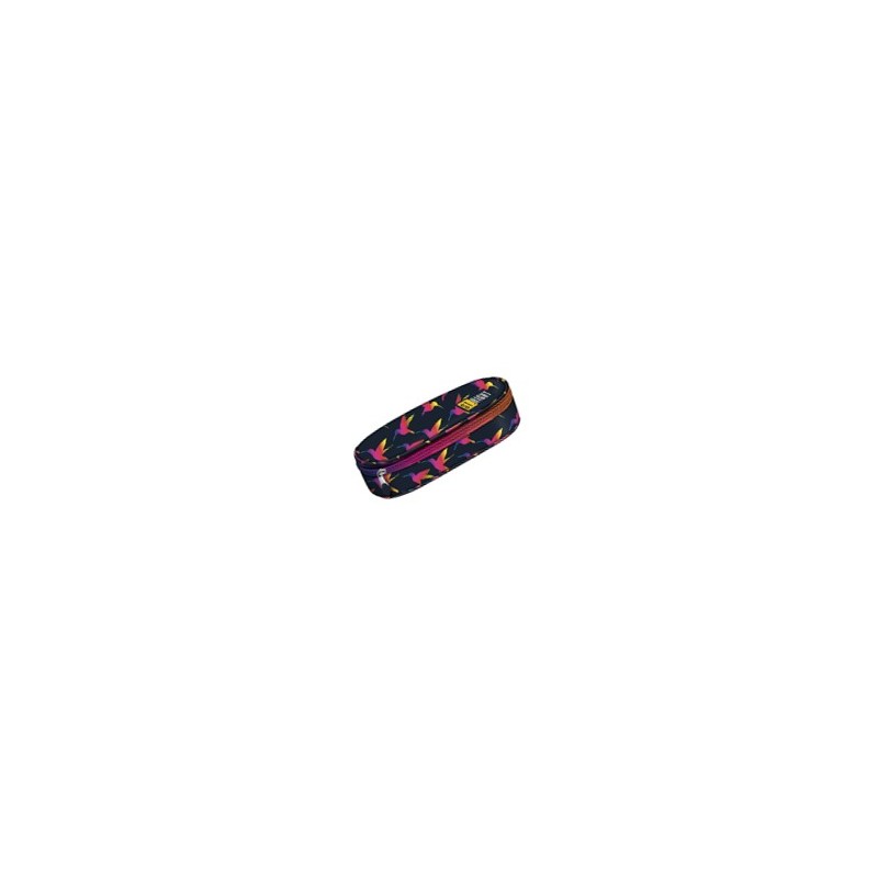 Penar neechipat St.Majewski St.Right Rainbow Birds, 1 fermoar, negru cu rosu, PC-01