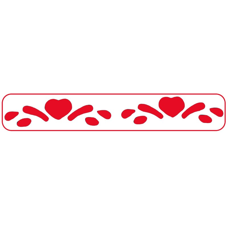 Perforator hobby - inima + ramuri, pentru margine, CNX, JF-829M / 2/3/8/9
