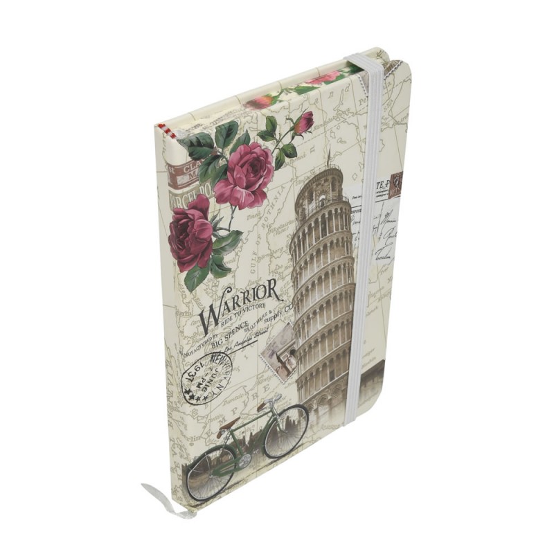 Jurnal A7 CNX Travel 3781-29L, 160 pagini, coperta carton, cu elastic