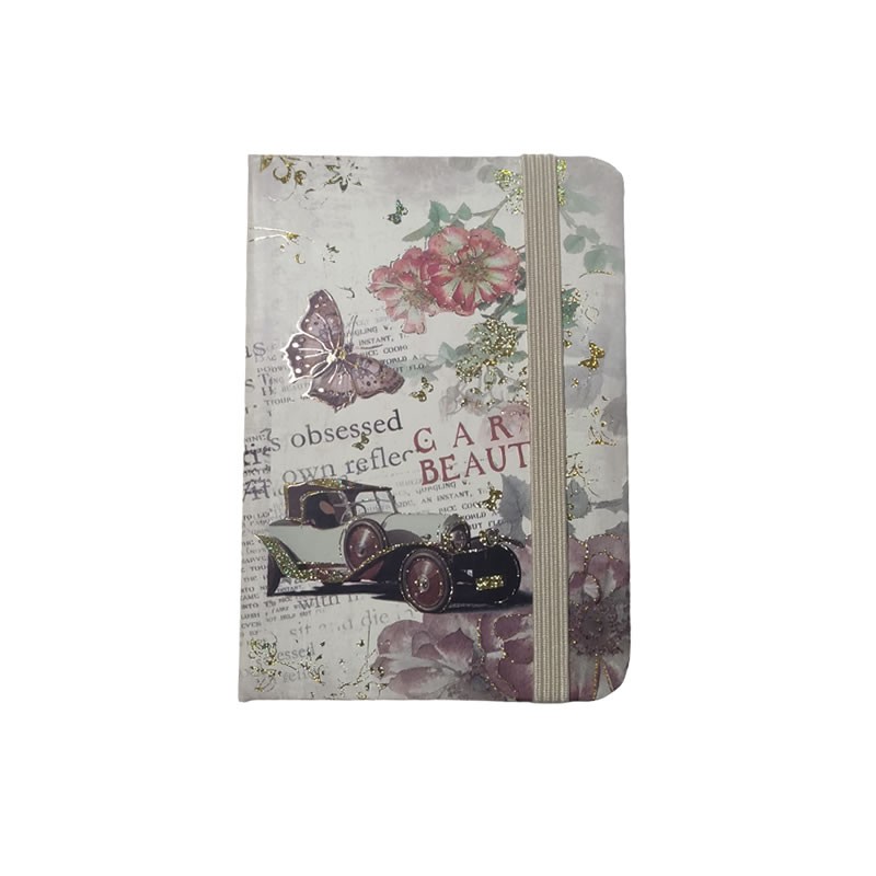 Jurnal A7 CNX Carti Postale 5701-1, 160 pagini, coperta carton, cu elastic