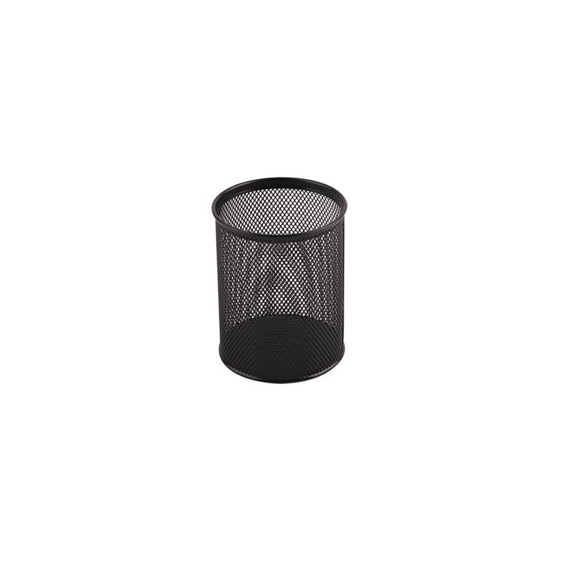 Suport instrumente de scris Office Cover 802, cilindric, plasa metalica, negru