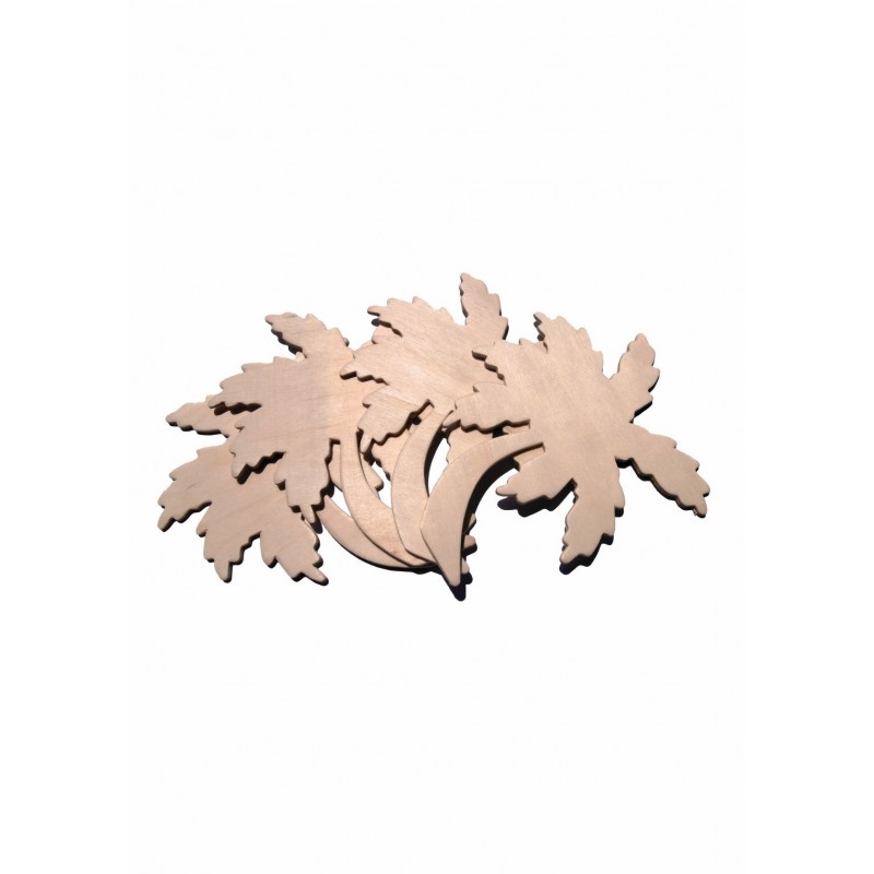 Accesorii creatie - lemn - palmieri, set 4 buc, Colorarte
