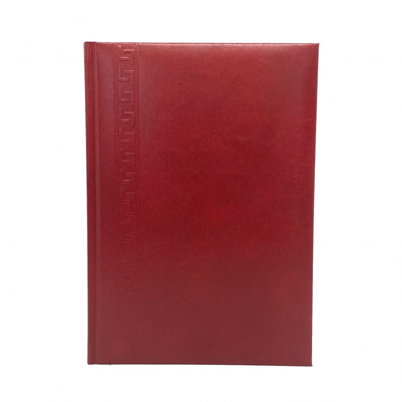 Agenda A5 nedatata Herlitz 9479820, 224 pagini, coperta buretata rosie