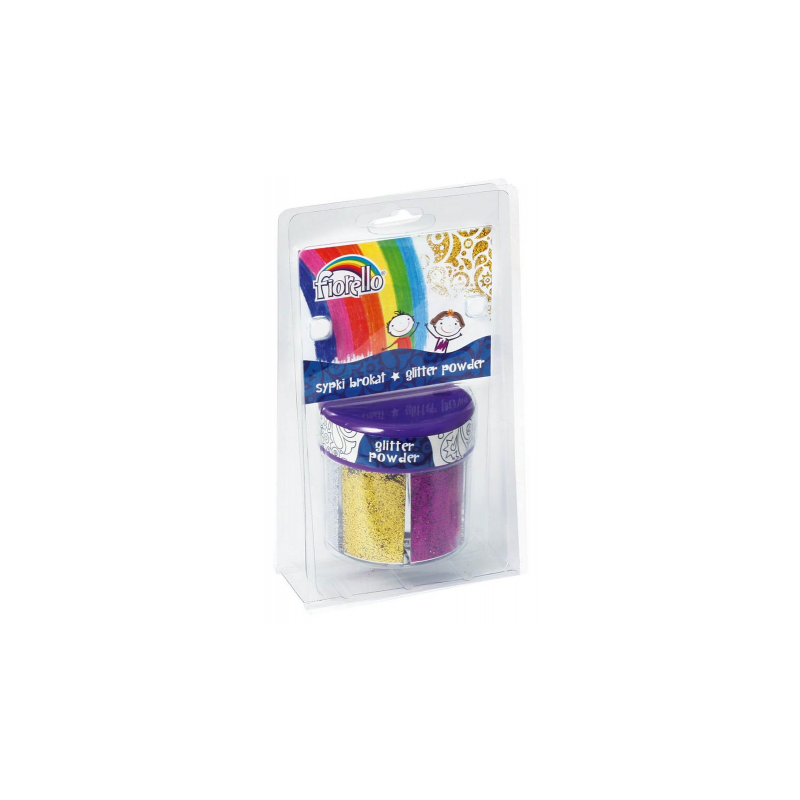 Sclipici decorativ pulbere, 60g, set 6 culori, Fiorello, GR-B60R6 / 170-2234