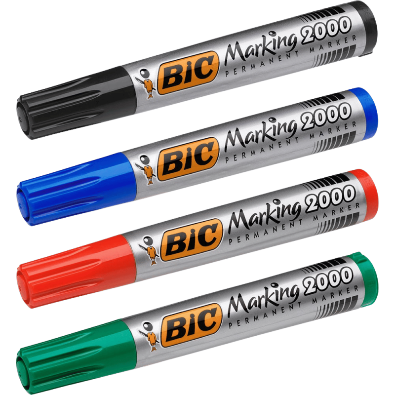 Marker permanent Bic Marking 2000, varf rotund, 1.7mm