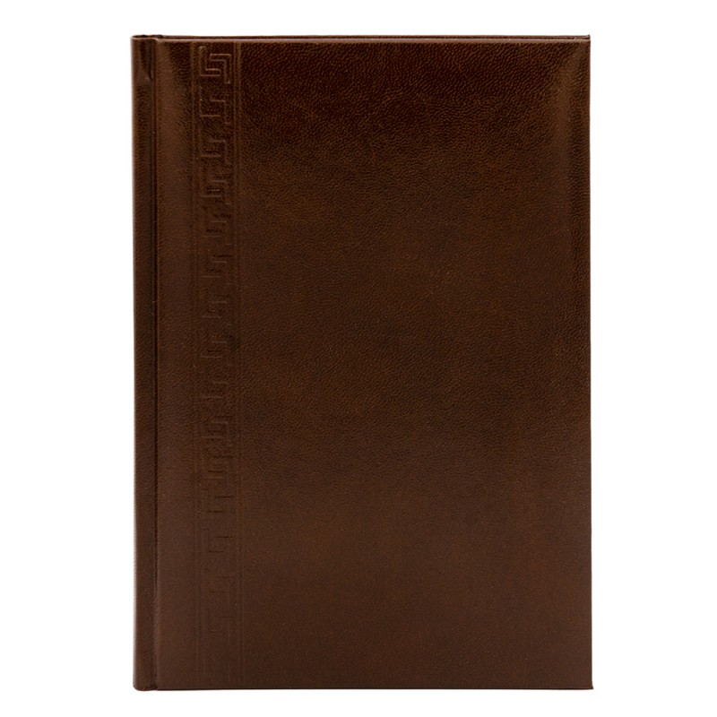 Agenda A5 nedatata Herlitz 9487900, 224 pagini, coperta buretata maro