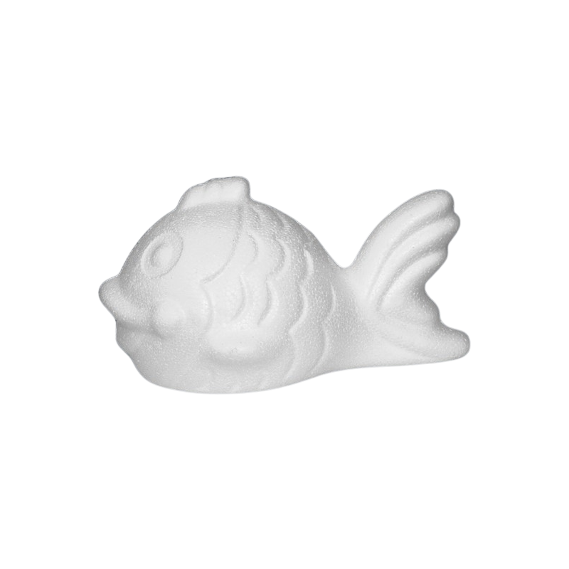 Accesorii creatie - polistiren HD - peste, alb, 15x8x10cm, Colorarte