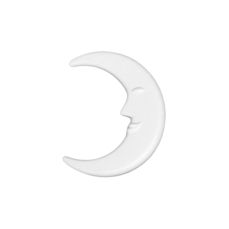 Accesorii creatie - polistiren HD - luna, alb, 12cm, Colorarte