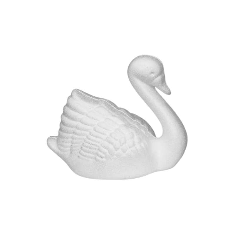 Accesorii creatie - polistiren HD - lebada, alb, 12x8x6cm, Colorarte