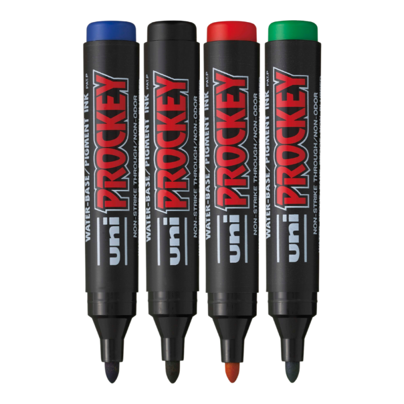 Marker permanent UNI Prokey PM-122, varf rotund, 1.8-2.2mm