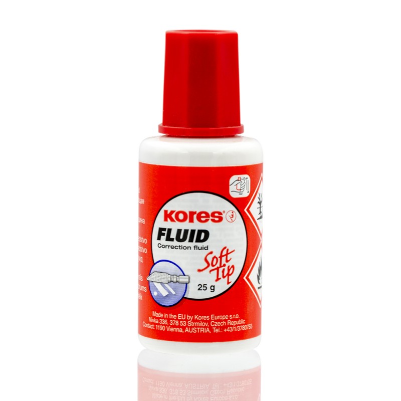 Fluid corector (pasta corectoare) Kores KO66461, 25g, pe baza de solvent, cu burete