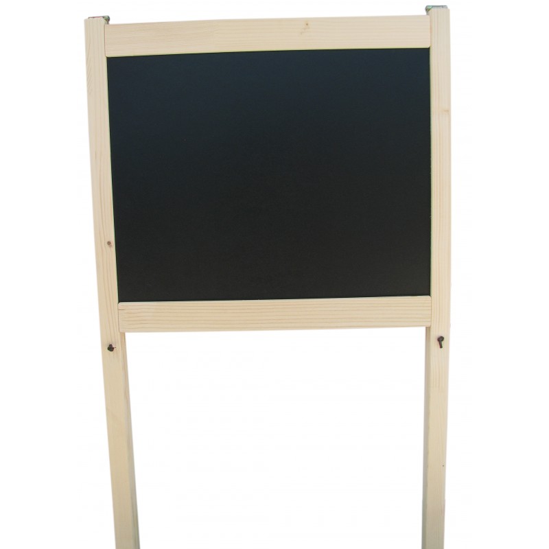 Tabla de scris cu creta mica, 40x30cm, negru, cu trepied de 80cm