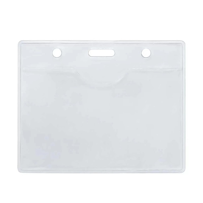 Ecuson legitimatie CNX T-033H, orizontal, 0.4 microni, 135/115mm, plastic, transparent