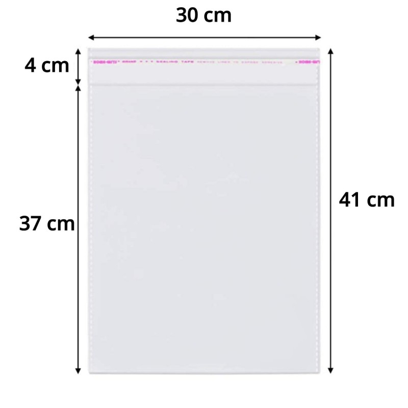 Punga PVC, 30X41cm, 0.4 microni, cu clapeta adeziva