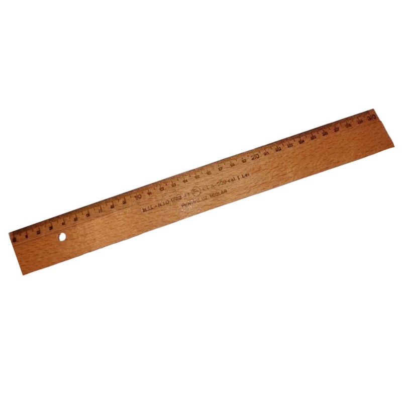 Rigla, 30cm, lemn, Romaneasca
