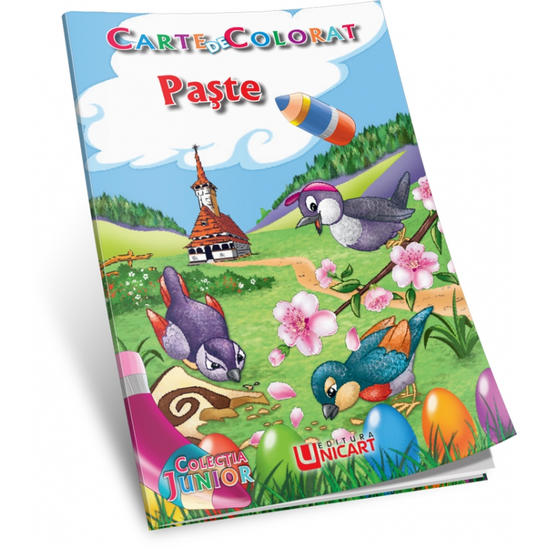 Carte de colorat A5, Paste, Unicart