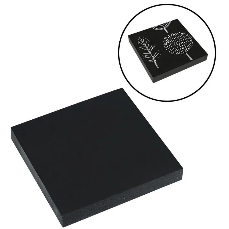 Notes adeziv Eagle 654BL, 100 coli, 75x75mm, negru