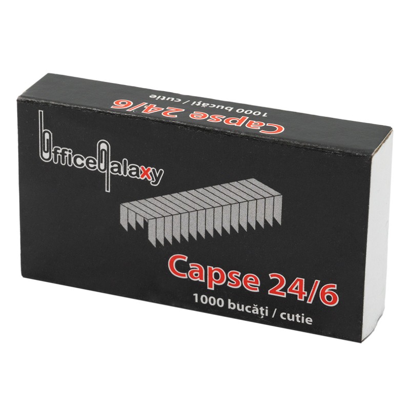 Capse Office Galaxy, 24/6, 30 coli, set 1000 buc