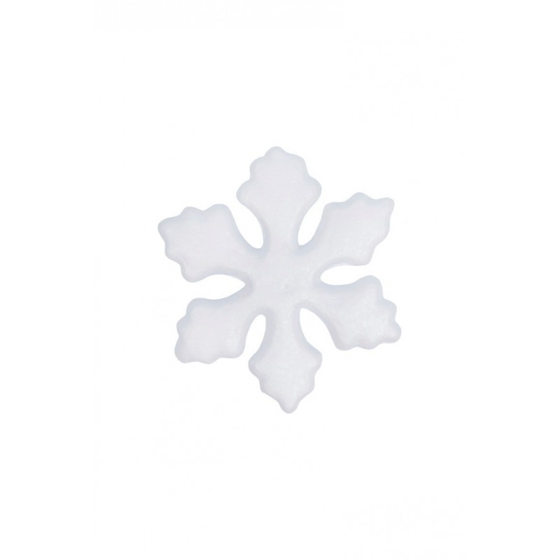 Accesorii creatie - polistiren - fulg de nea, alb, 7 cm, set 5 buc, Colorarte