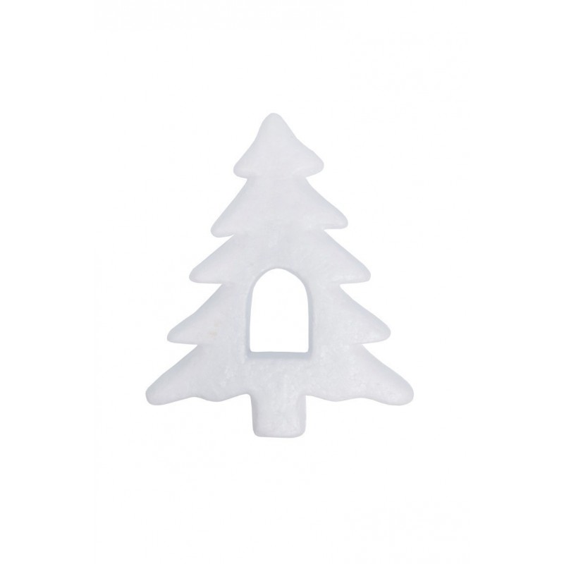 Accesorii creatie - polistiren - bradut, alb, 16x13cm, set 4 buc, Colorarte
