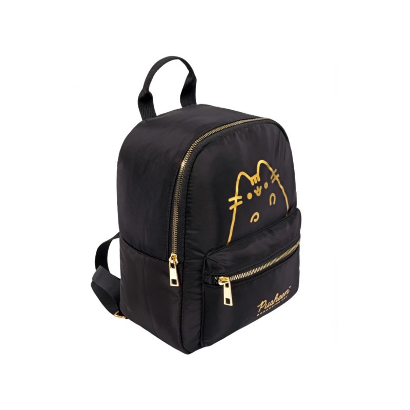 Ghiozdan St.Majewski Pusheen, 28cm, gradinita, 1 compartiment, negru, BP75 / 675225