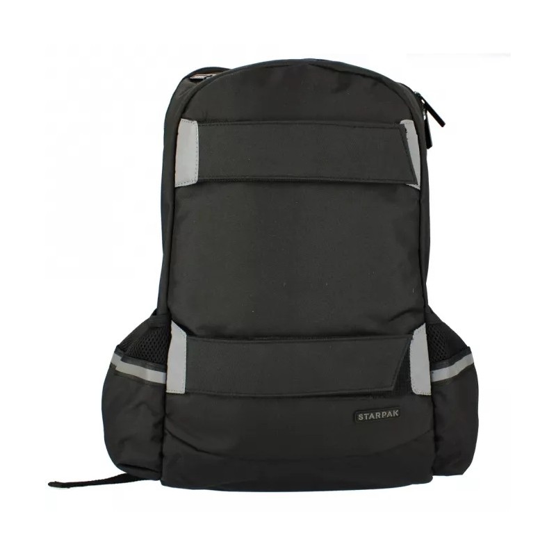 Ghiozdan Starpak Black, 45cm, 2 compartimente, negru, 517376
