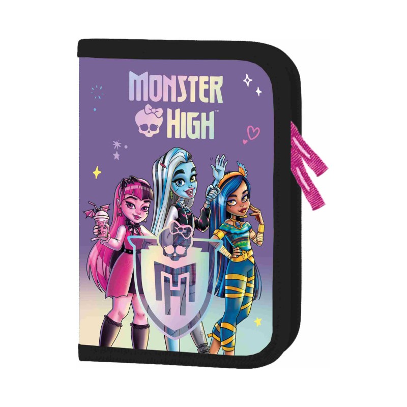 Penar neechipat St.Majewski Monster high, 1 fermoar, 2 extensii, negru cu mov, 651372