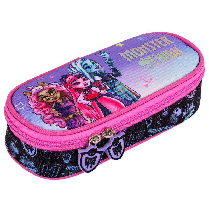 Penar neechipat St.Majewski Monster high, 1 fermoar, 1 extensie, negru cu mov, PC01 / 661440