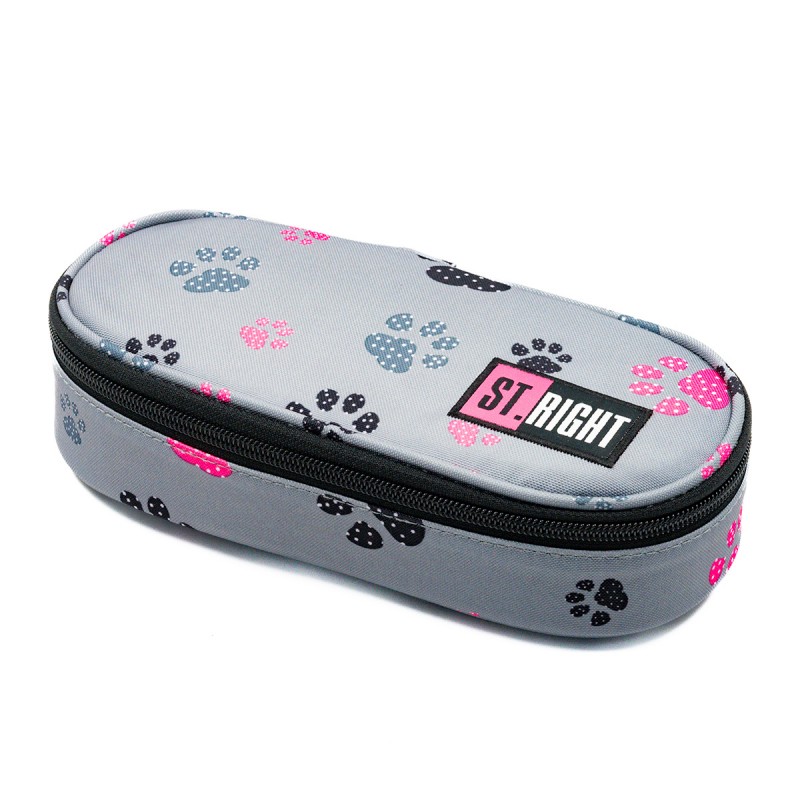 Penar neechipat St.Majewski St.Right Pastel Paws, 1 fermoar, gri cu roz, PC01 / 652998
