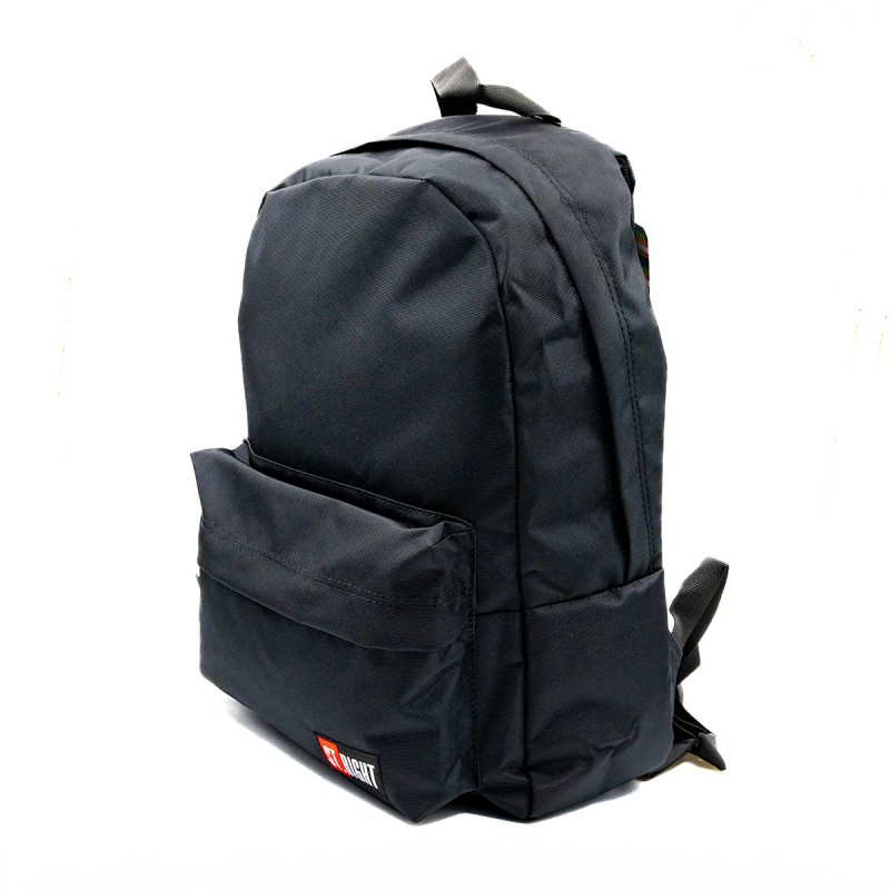 Ghiozdan St.Majewski St.Right, 40cm, 2 compartimente, negru, 674631