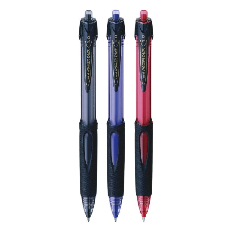 Pix cu bila Uni-ball PowerTank SN-220, 1.0mm, cu mecanism, grip cauciucat