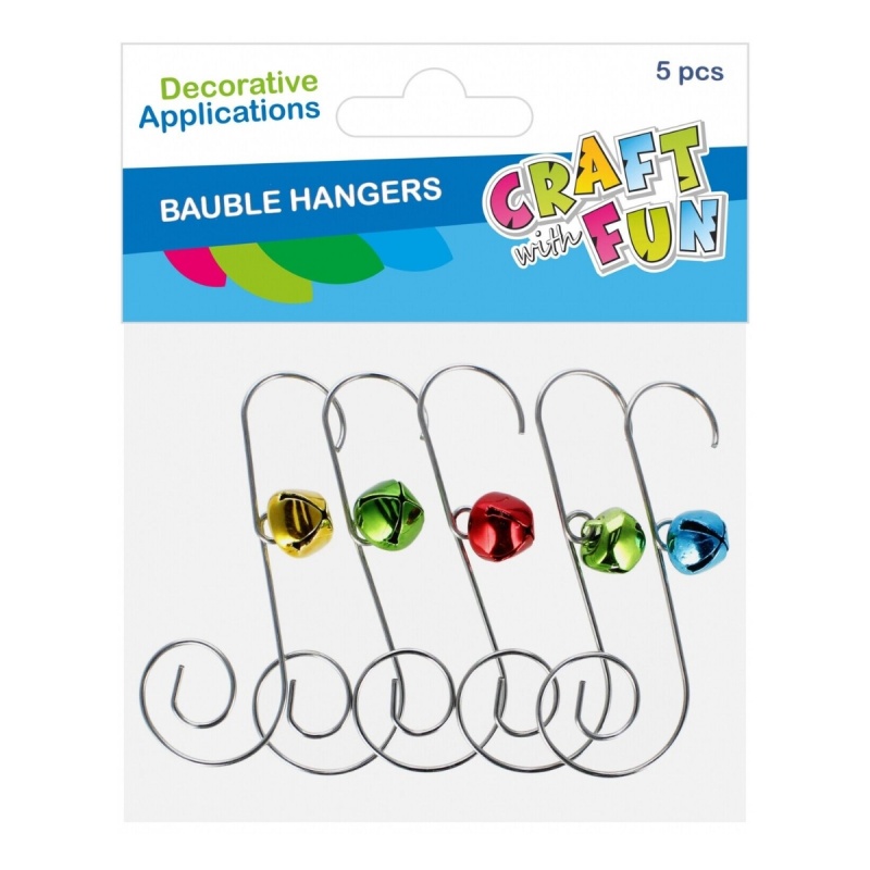 Accesorii creatie - clopotei decorativi, 2.5x6 cm, set 5 buc, Craft with Fun 545861