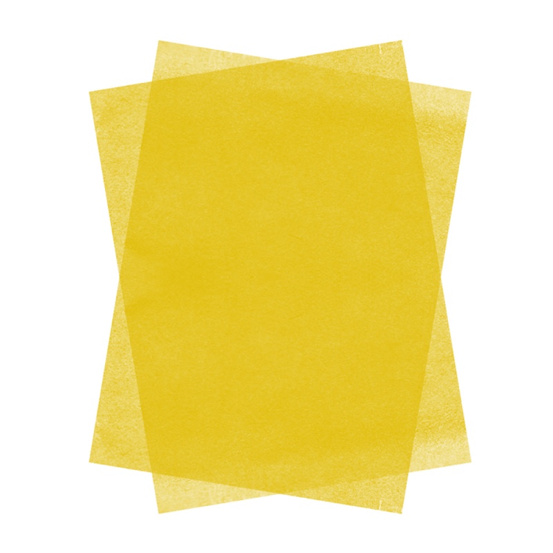 Hartie matase Colorarte, 66x50cm, galben, set 100 coli