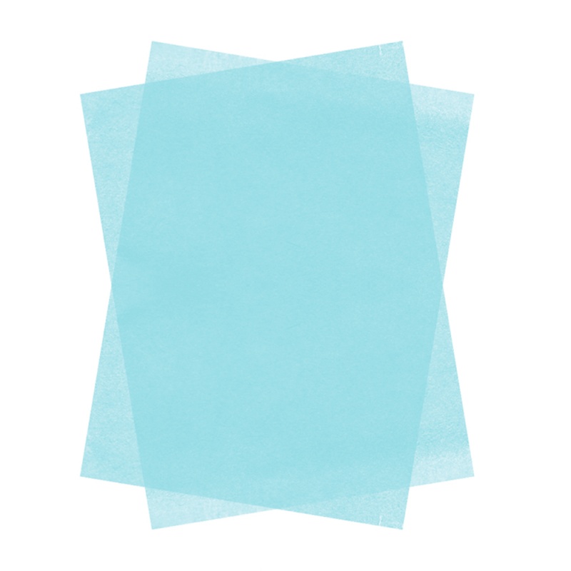 Hartie matase Colorarte, 66x50cm, albastru deschis, set 100 coli