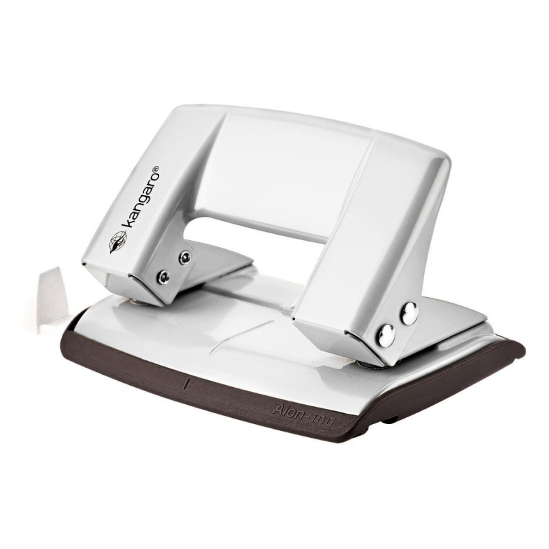 Perforator Kangaro AION-10G, 10 coli, metalic, alb