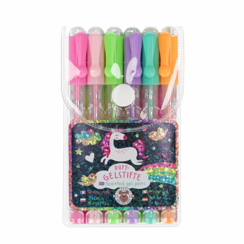 Pix mini cu gel Trendhaus CH31770, cu sclipici, neon-pastel set 6 culori
