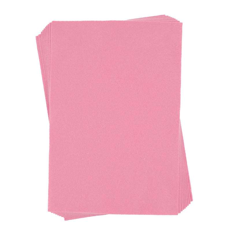 Coli fetru A4, 1mm, roz, set 10 coli, Colorarte