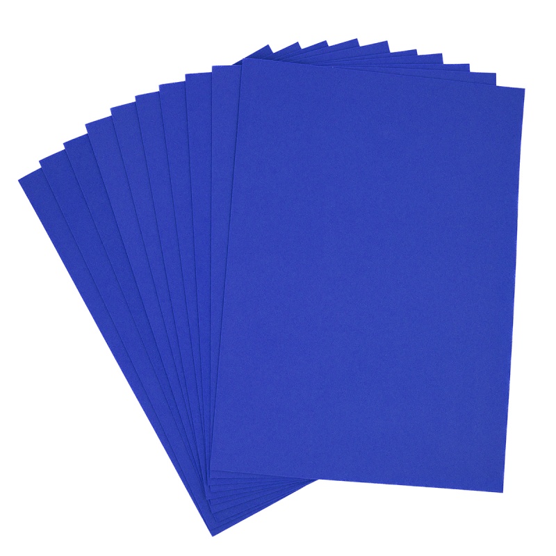 Hartie gumata A4, 1.3mm, albastru, set 10 coli, Colorarte
