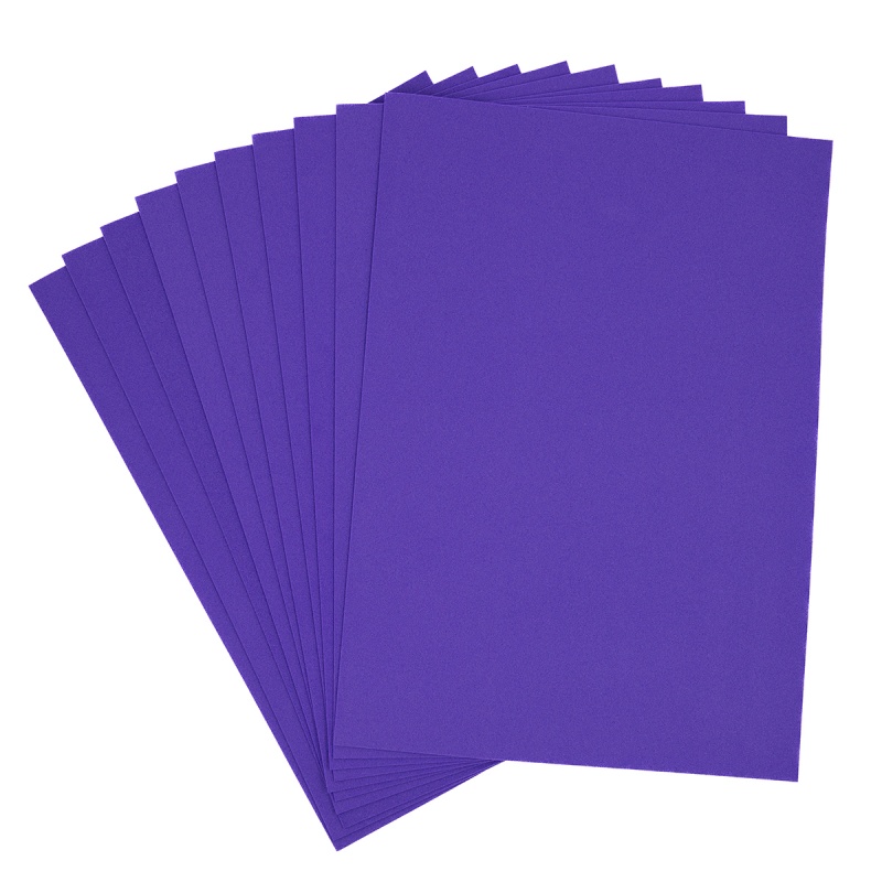 Hartie gumata A4, 1.3mm, violet, set 10 coli, Colorarte