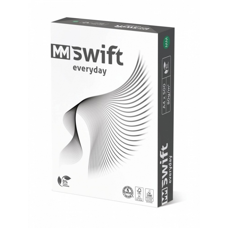 Hartie copiator A4 MM Swift Everyday, 80g/mp, alb, top 500 coli